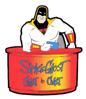 Space Ghost at His Desk
