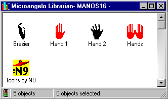 Manos 16 color icons