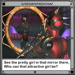 I'm looking at the Virus in the mirror, I'm asking her to change her ways