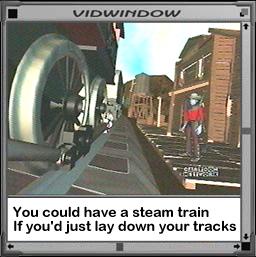 This wheel's on fire, rolling down the road